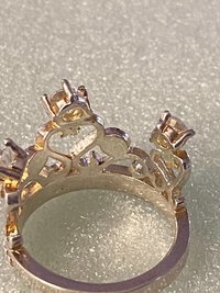 925 stamped Princess heart cubic zirconia ring