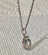 Juicy couture Silver Gothic Letter necklace & pendant